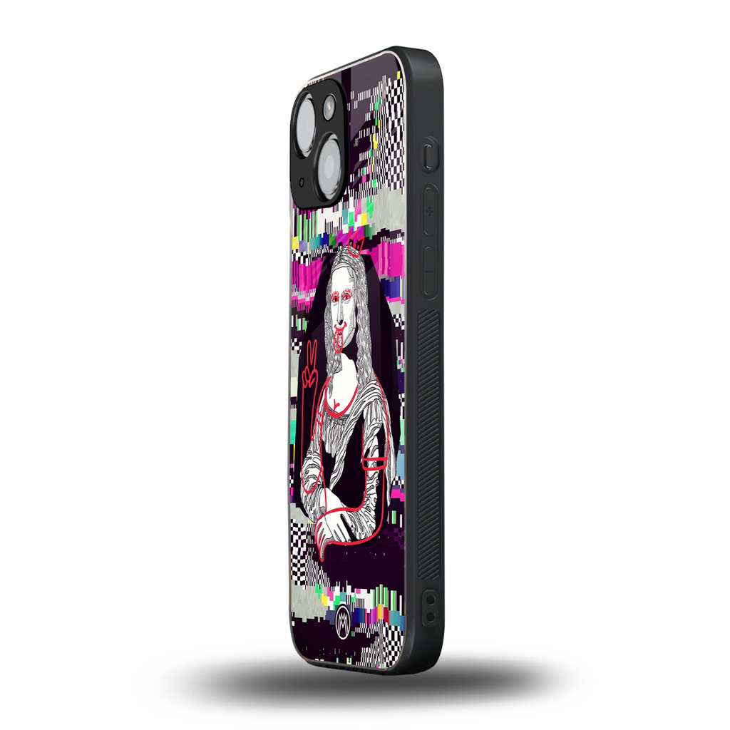 mona remix back phone cover | glass case for iphone 13 mini