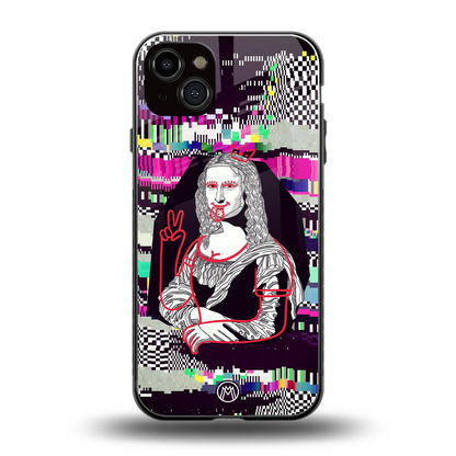 mona remix back phone cover | glass case for iphone 15 plus