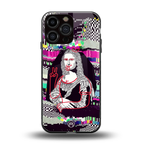 mona remix back phone cover | glass case for iphone 15 pro max