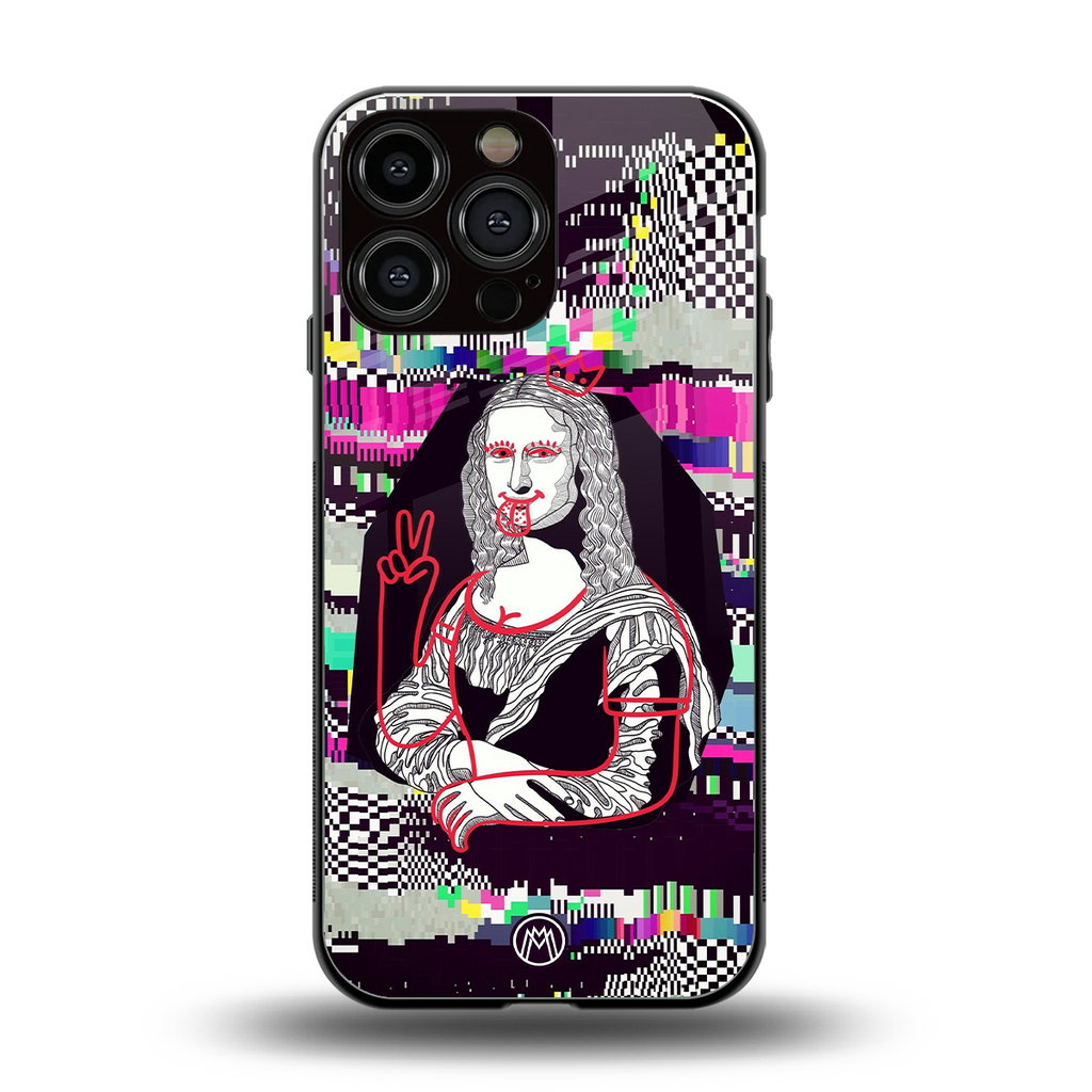 mona remix back phone cover | glass case for iphone 14 pro max