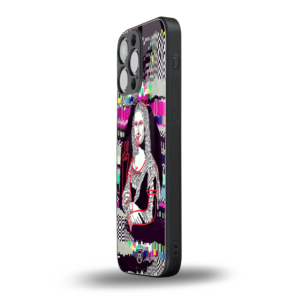 mona remix back phone cover | glass case for iphone 14 pro max