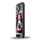 mona remix back phone cover | glass case for iphone 14 pro max