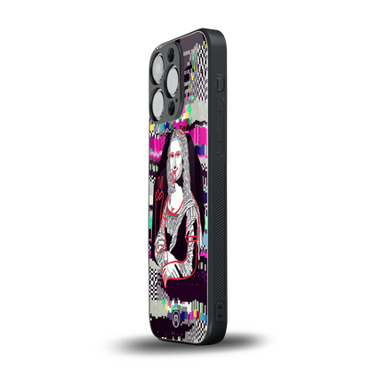 mona remix back phone cover | glass case for iphone 14 pro