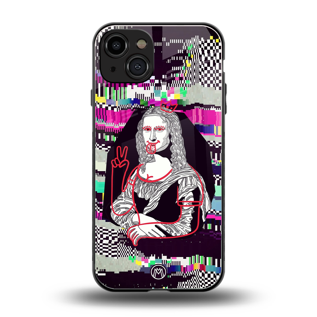 mona remix back phone cover | glass case for iphone 15