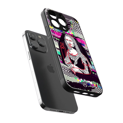 mona remix back phone cover | glass case for iphone 15 pro
