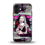 mona remix back phone cover | glass case for iphone 16 plus