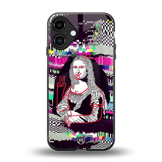 mona remix back phone cover | glass case for iphone 16 plus