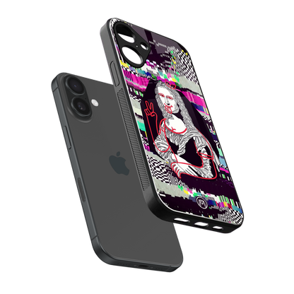 mona remix back phone cover | glass case for iphone 16 plus