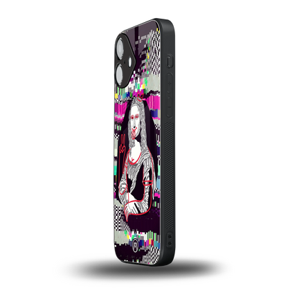 mona remix back phone cover | glass case for iphone 16 plus