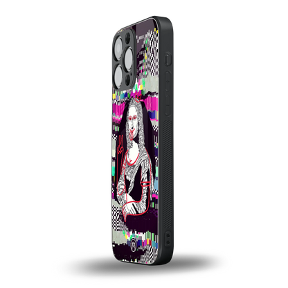 mona remix back phone cover | glass case for iphone 16 pro max