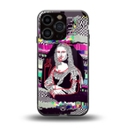 mona remix back phone cover | glass case for iphone 16 pro