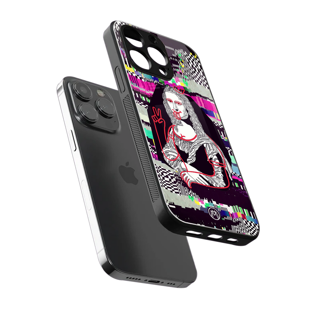 mona remix back phone cover | glass case for iphone 16 pro