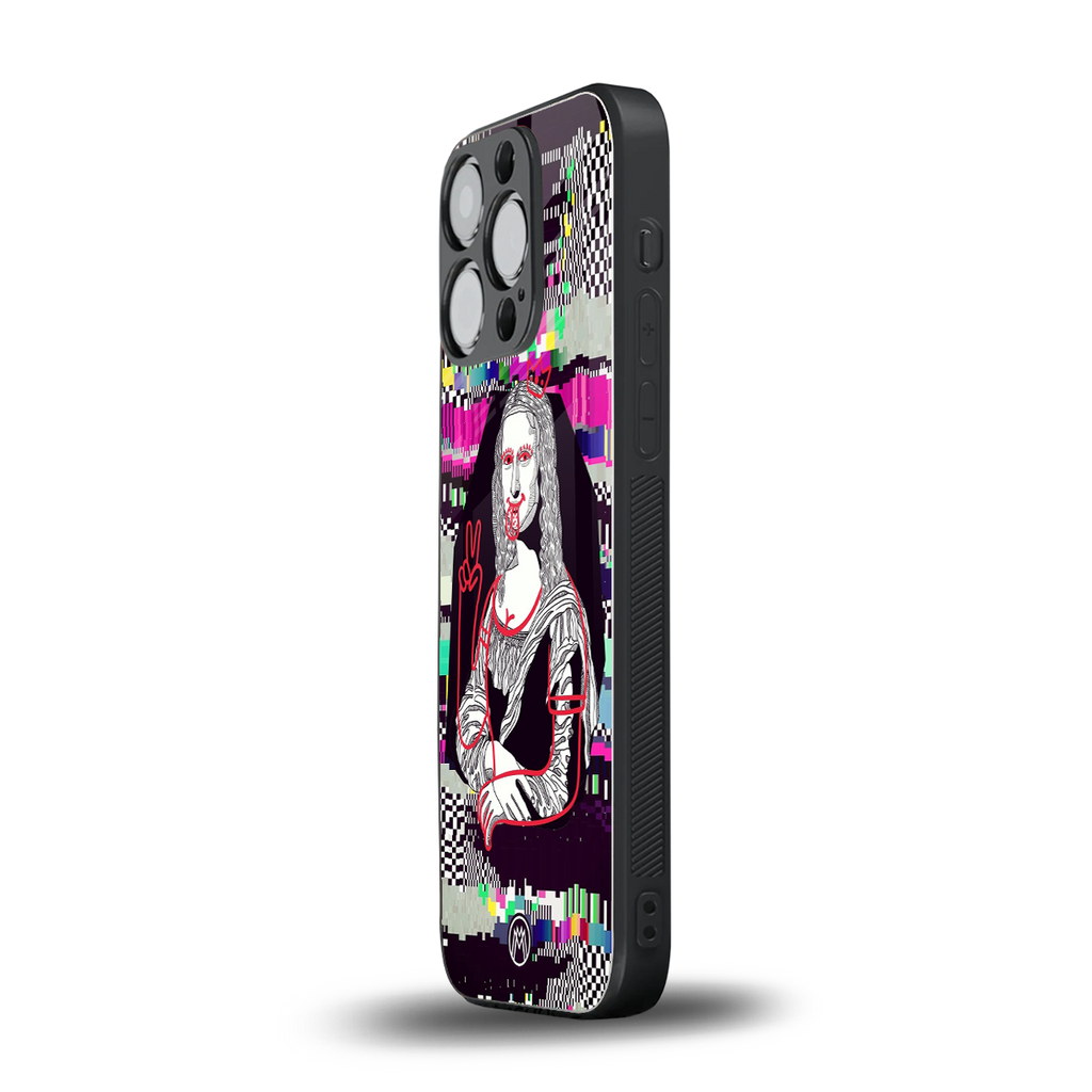 mona remix back phone cover | glass case for iphone 16 pro