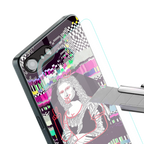 mona remix back phone cover | glass case for iphone 16e