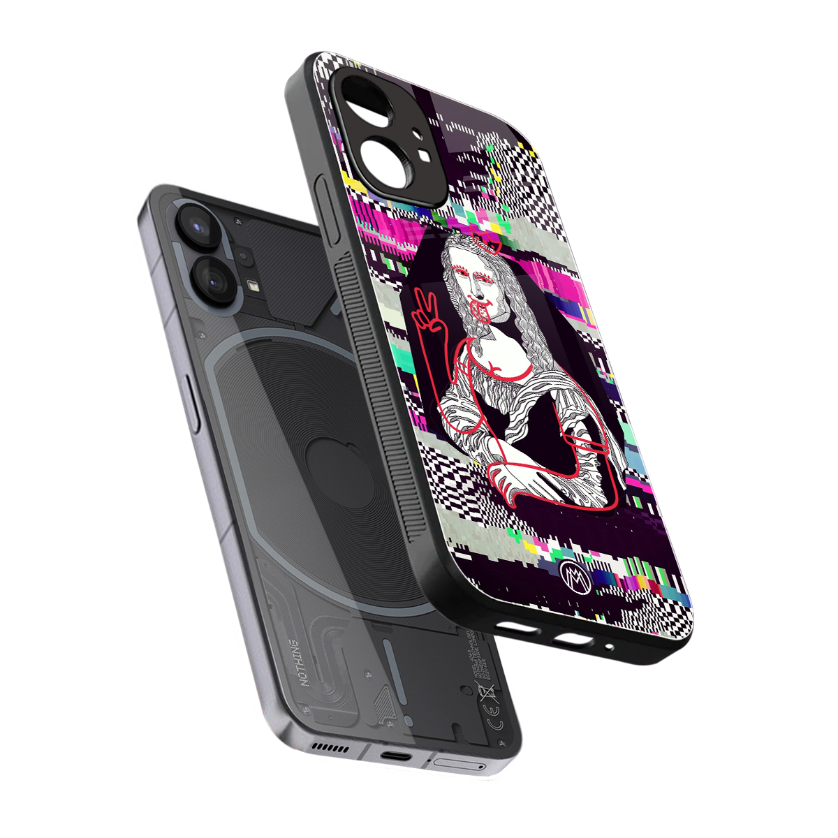 mona remix back phone cover | glass case for nothing phone 1
