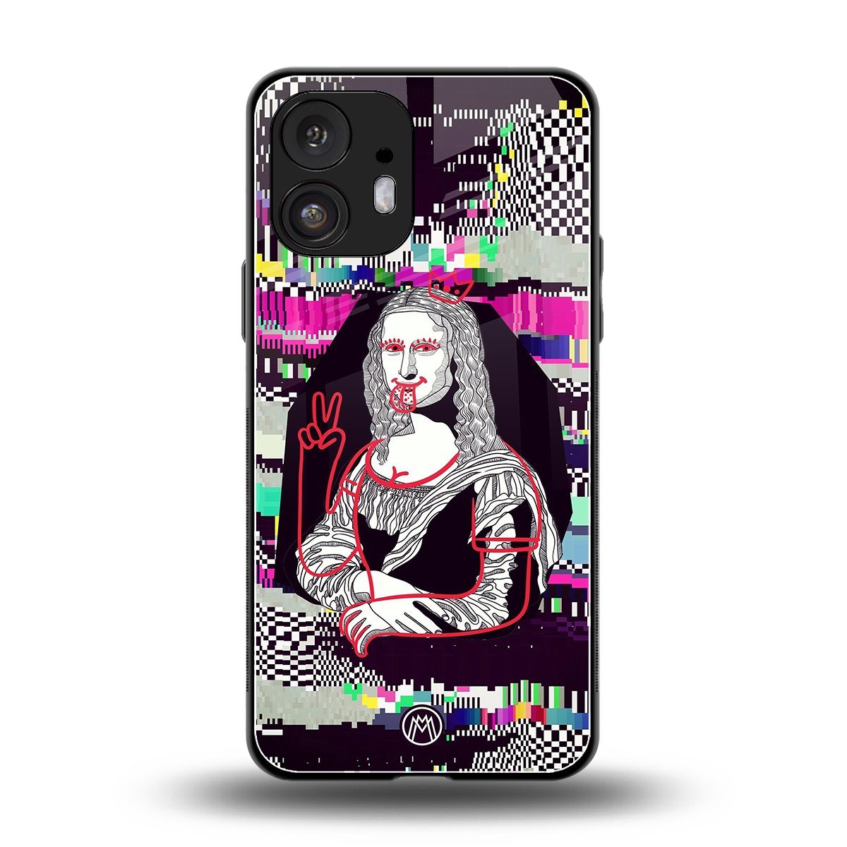mona remix back phone cover | glass case for nothing phone 2