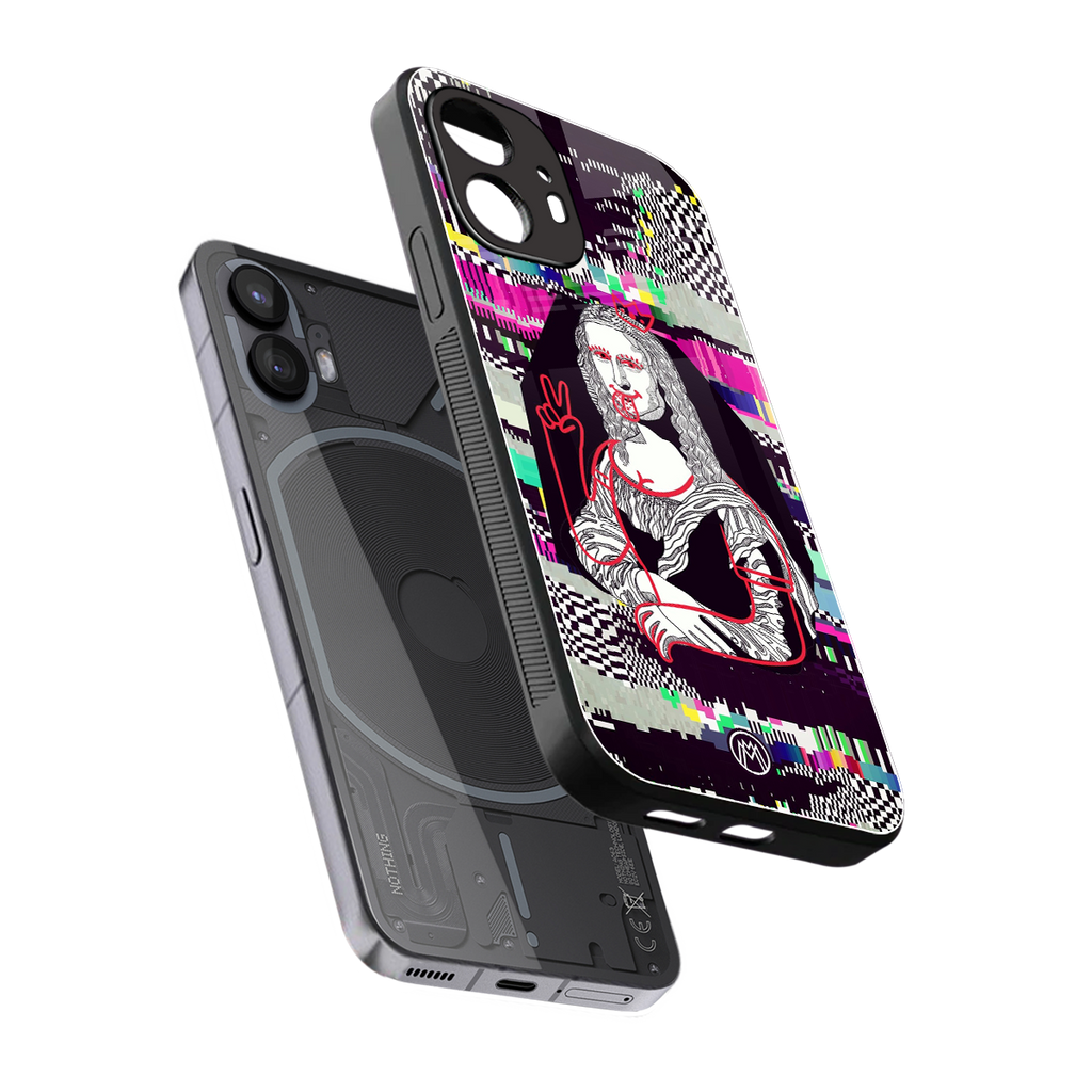 mona remix back phone cover | glass case for nothing phone 2
