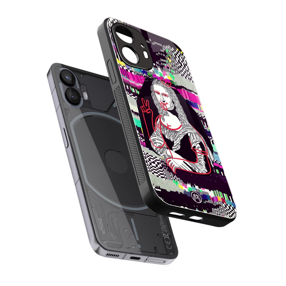 mona remix back phone cover | glass case for nothing phone 2