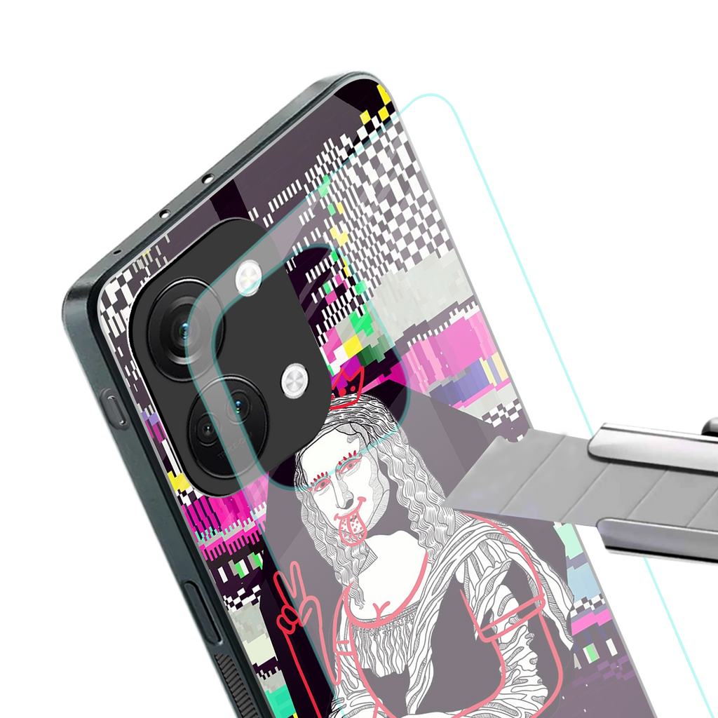 mona remix back phone cover | glass case for oneplus nord 3