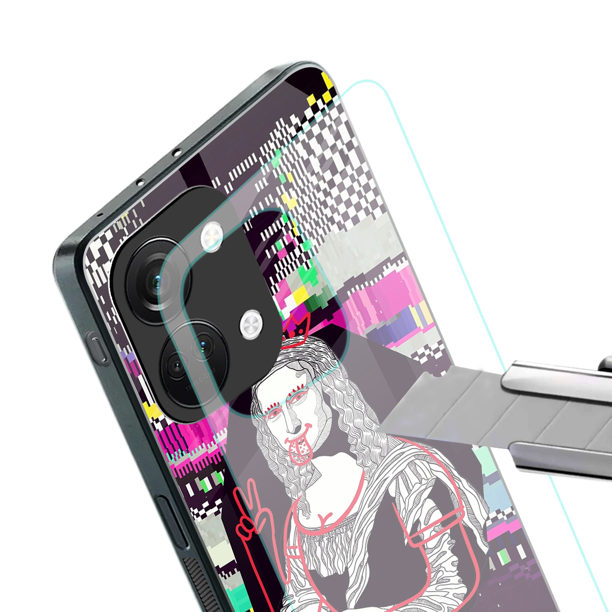 mona remix back phone cover | glass case for oneplus nord 3