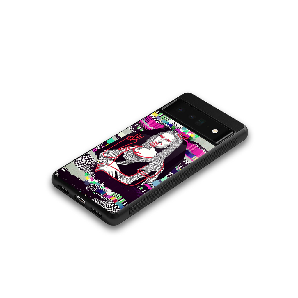 mona remix back phone cover | glass case for google pixel 6 pro