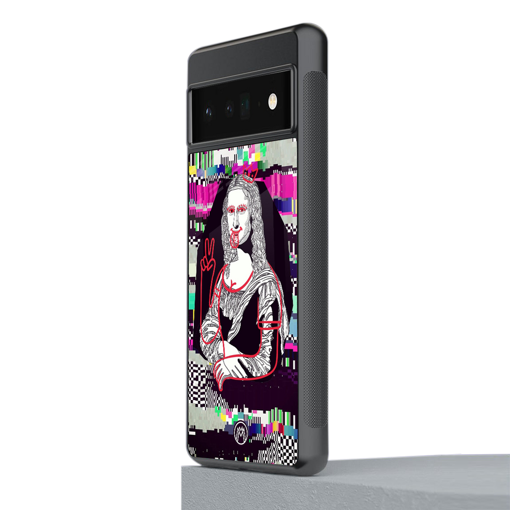 mona remix back phone cover | glass case for google pixel 6 pro