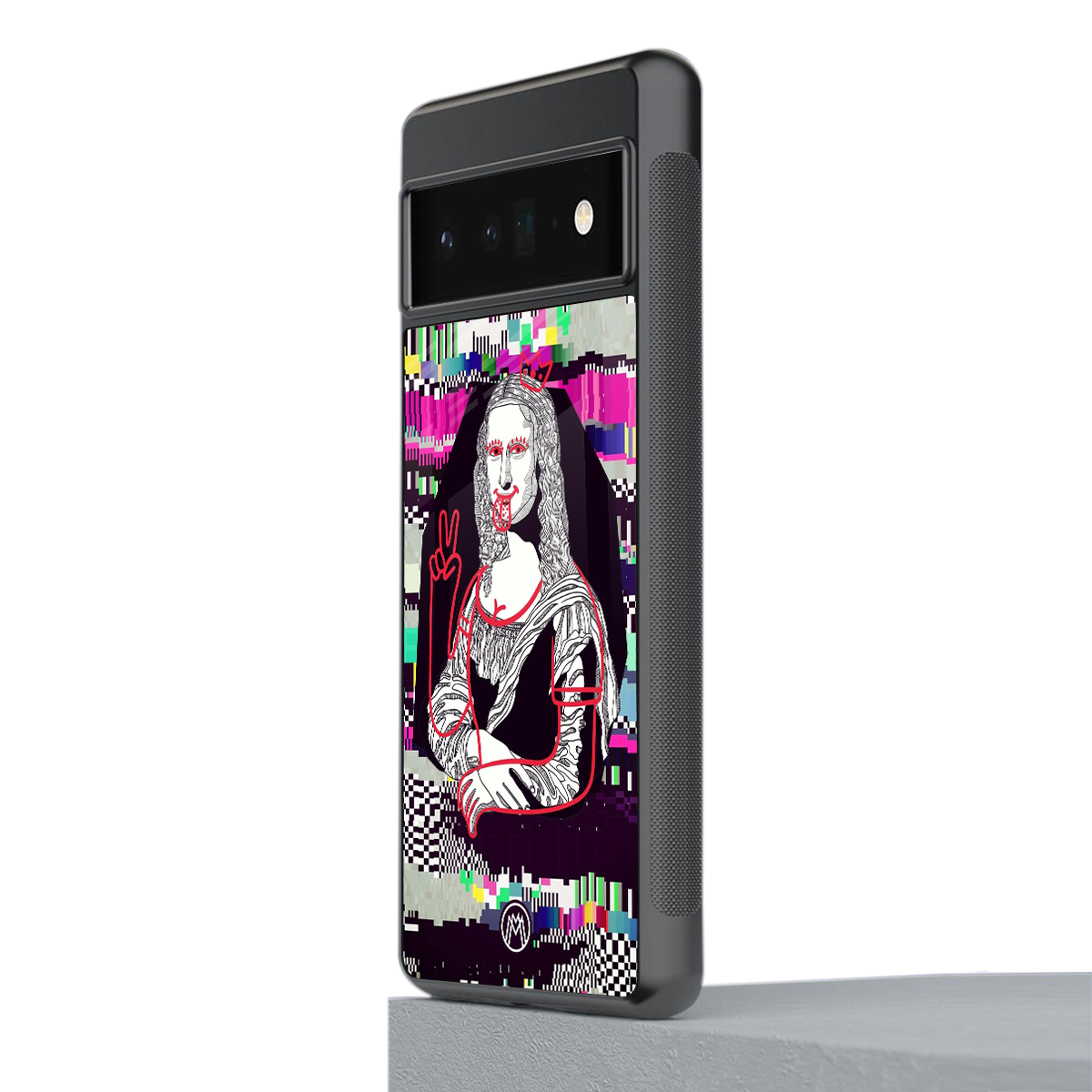 mona remix back phone cover | glass case for google pixel 6 pro