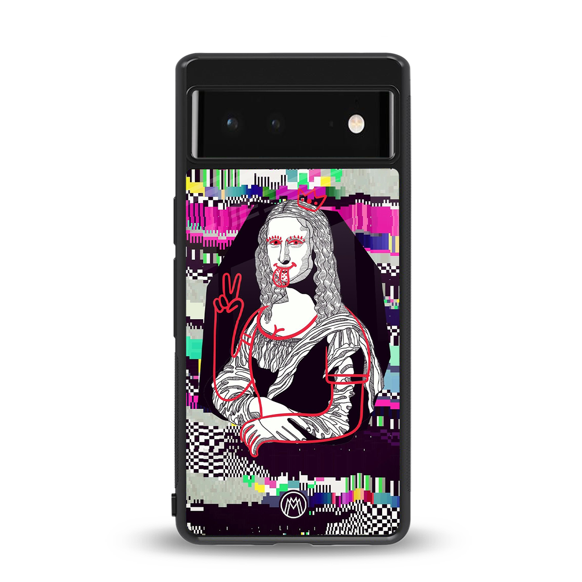 mona remix back phone cover | glass case for google pixel 6