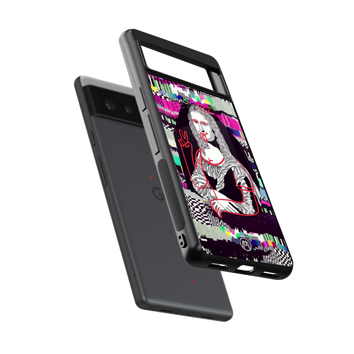 mona remix back phone cover | glass case for google pixel 6