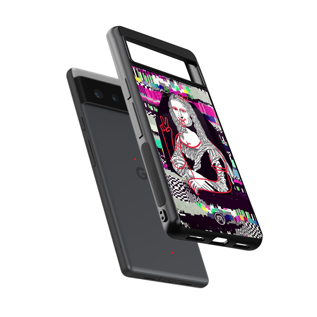 mona remix back phone cover | glass case for Google Pixel 6A
