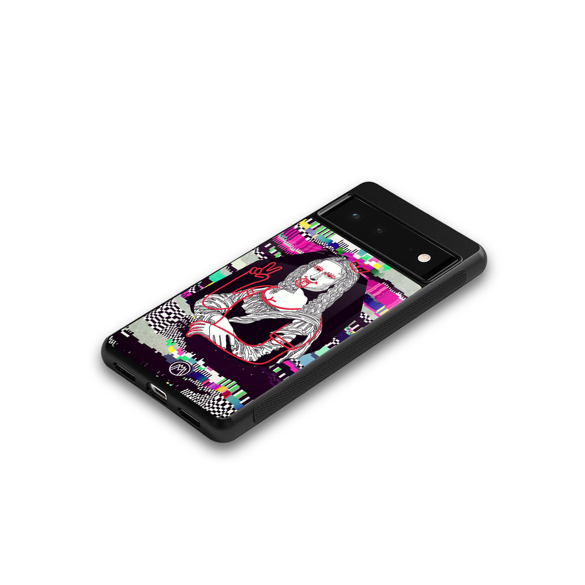 mona remix back phone cover | glass case for google pixel 6