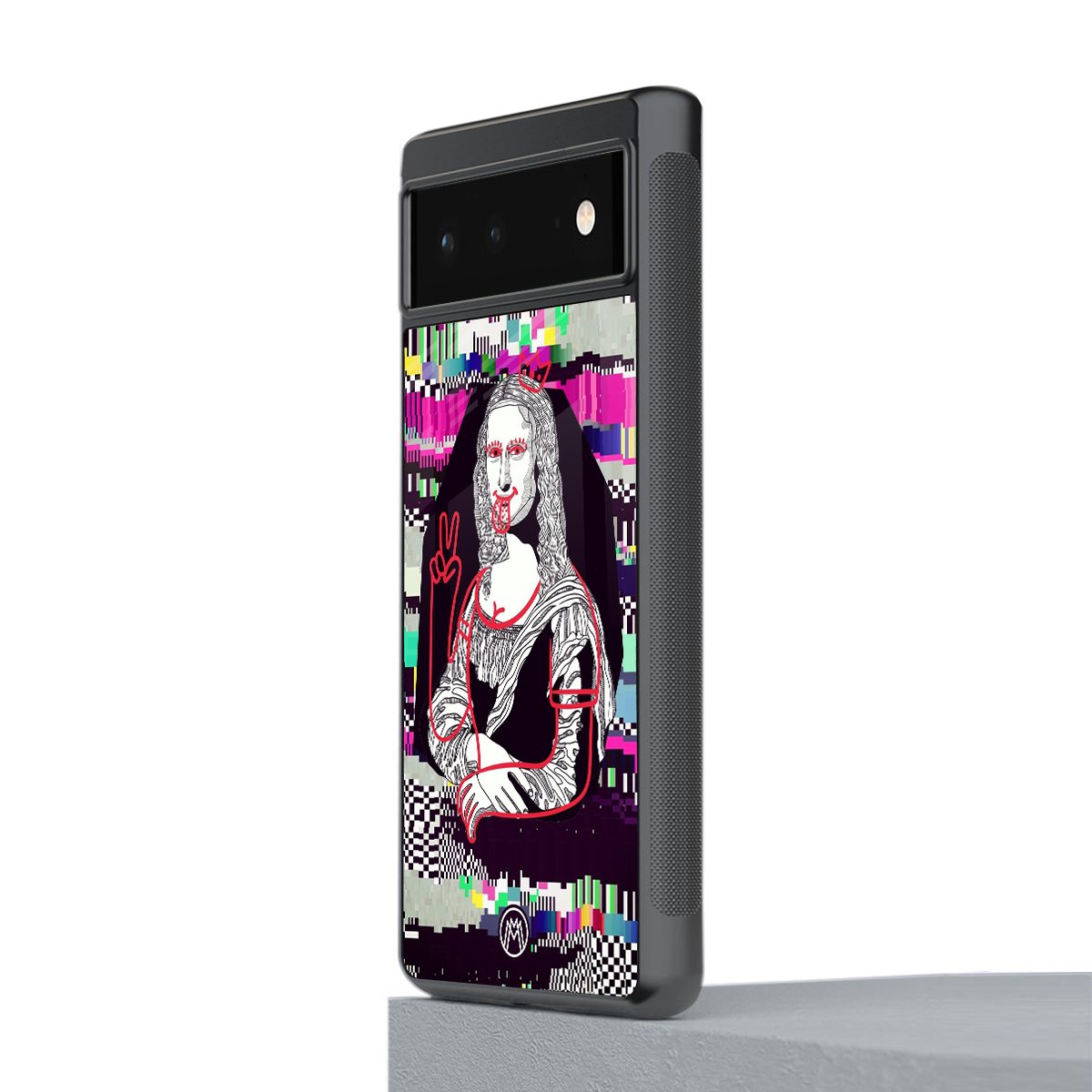 mona remix back phone cover | glass case for google pixel 6