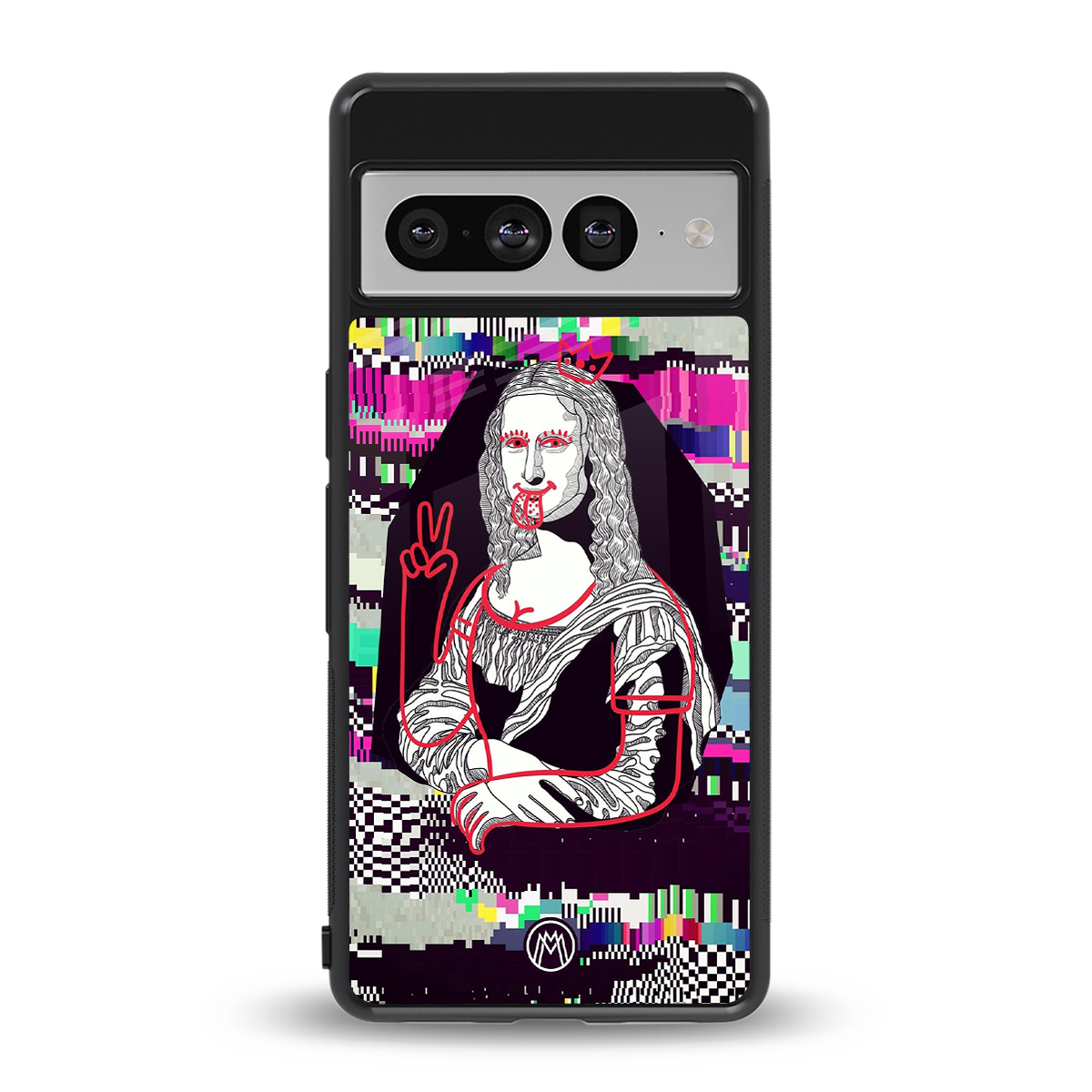 mona remix back phone cover | glass case for google pixel 7 pro