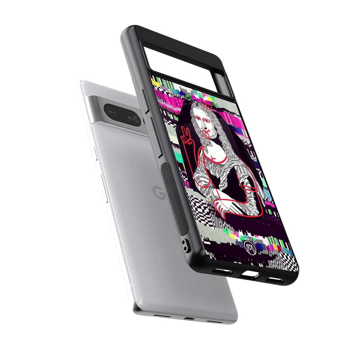 mona remix back phone cover | glass case for google pixel 7 pro