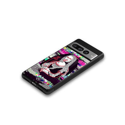 mona remix back phone cover | glass case for google pixel 7 pro