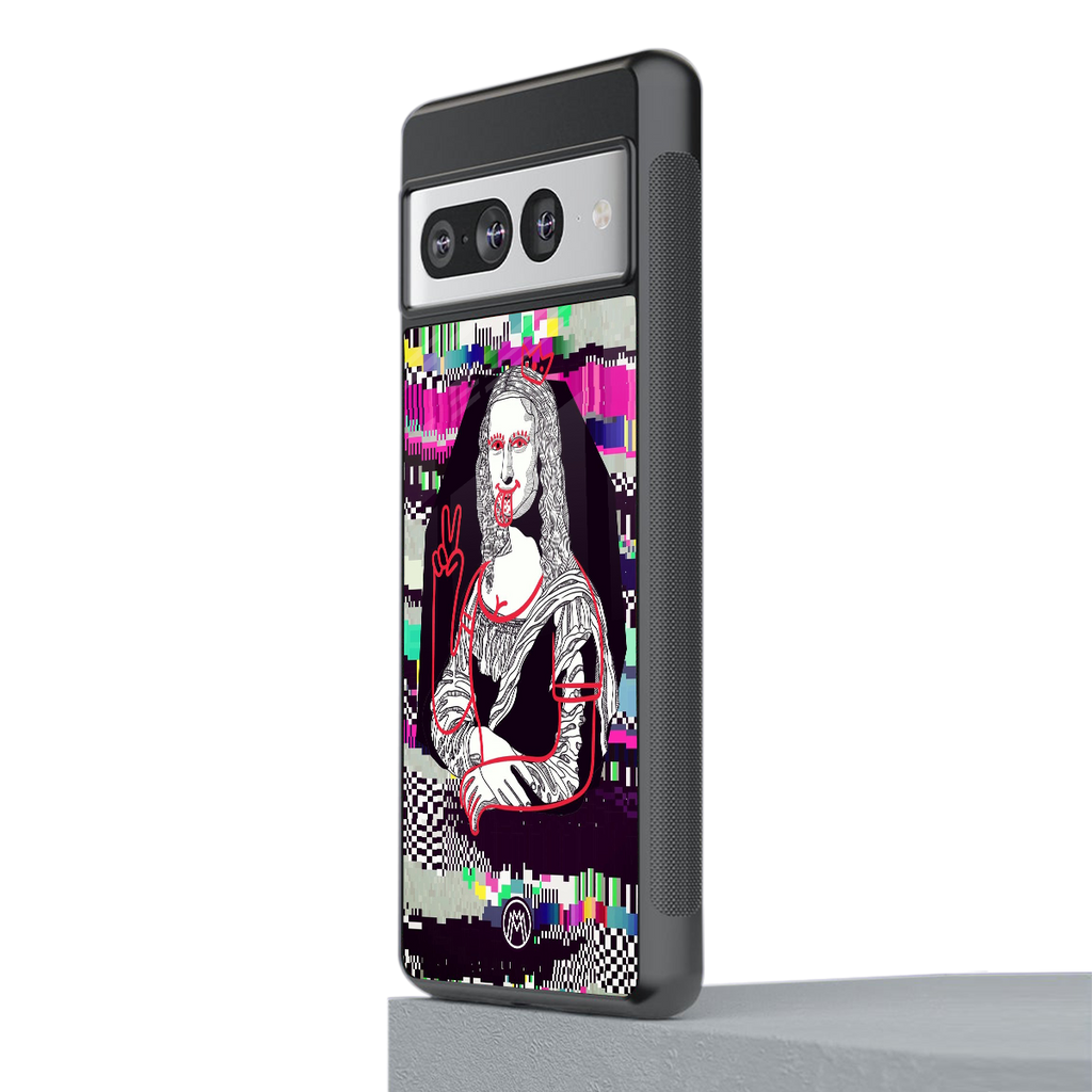 mona remix back phone cover | glass case for google pixel 7 pro