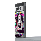 mona remix back phone cover | glass case for google pixel 7 pro