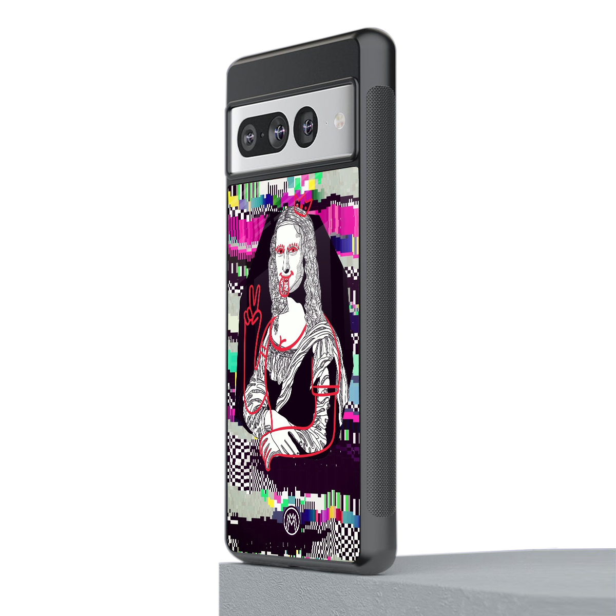 mona remix back phone cover | glass case for google pixel 7 pro