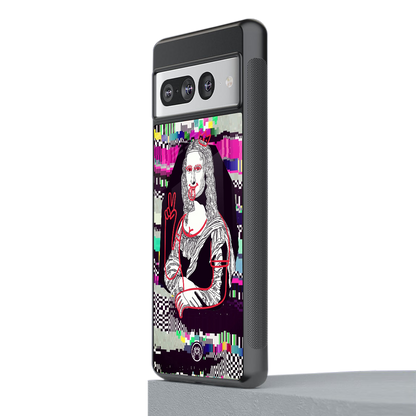 mona remix back phone cover | glass case for google pixel 7 pro