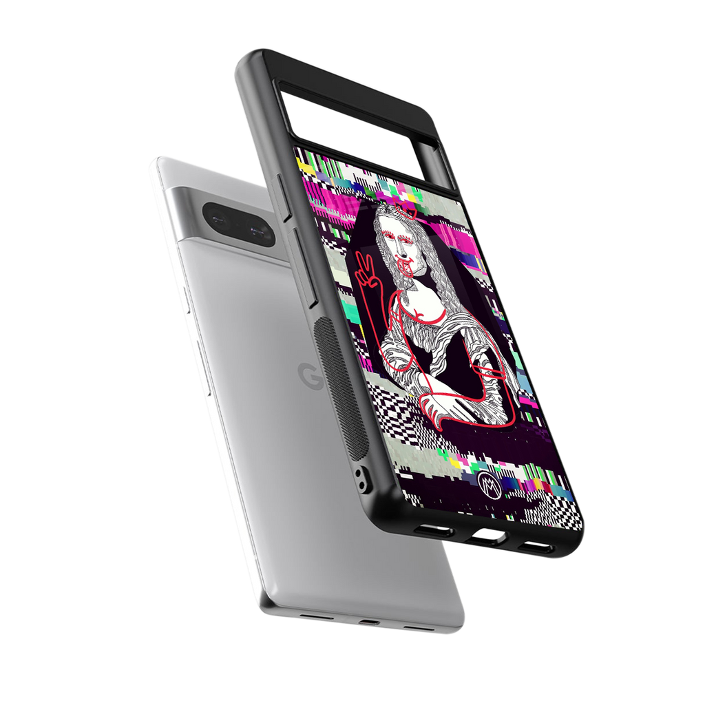 mona remix back phone cover | glass case for Google Pixel 7