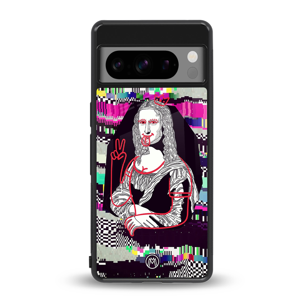 mona remix back phone cover | glass case for google pixel 8 pro