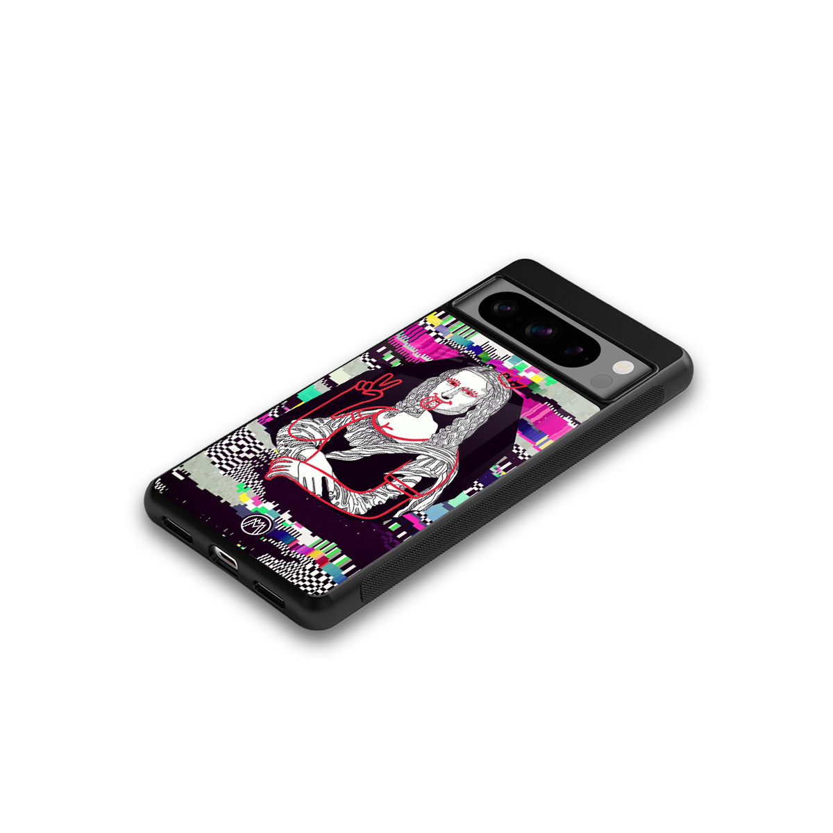 mona remix back phone cover | glass case for google pixel 8 pro