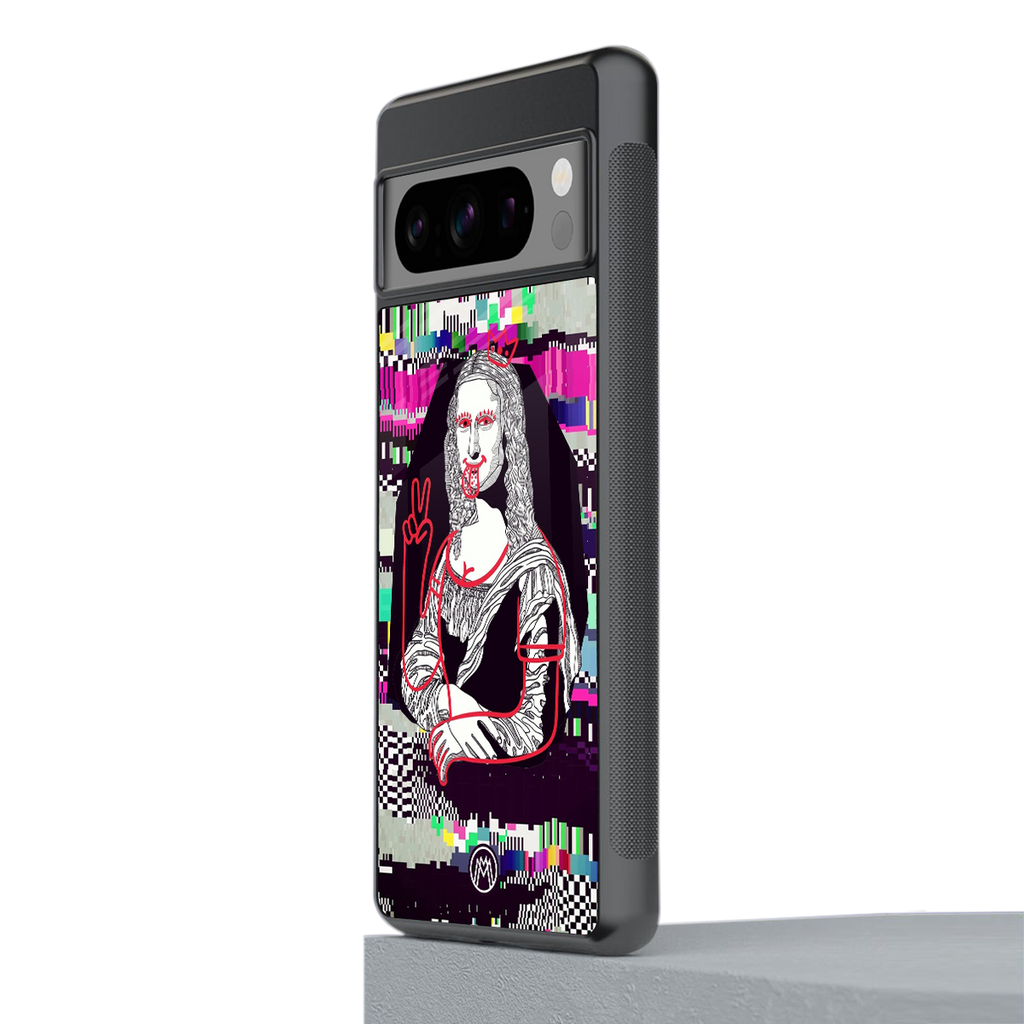 mona remix back phone cover | glass case for google pixel 8 pro