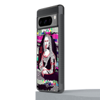 mona remix back phone cover | glass case for google pixel 8 pro