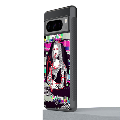 mona remix back phone cover | glass case for google pixel 8 pro