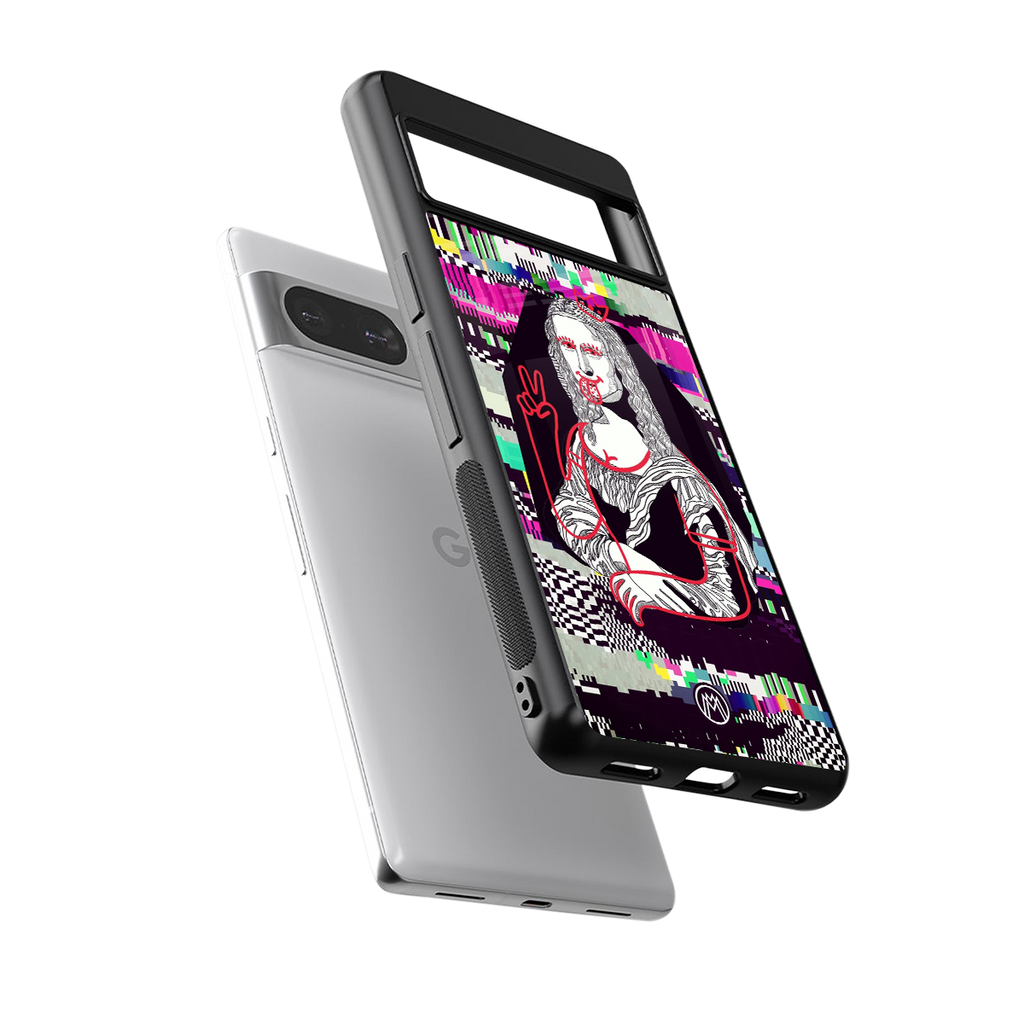 mona remix back phone cover | glass case for Google Pixel 8