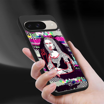 mona remix back phone cover | glass case for google pixel 9