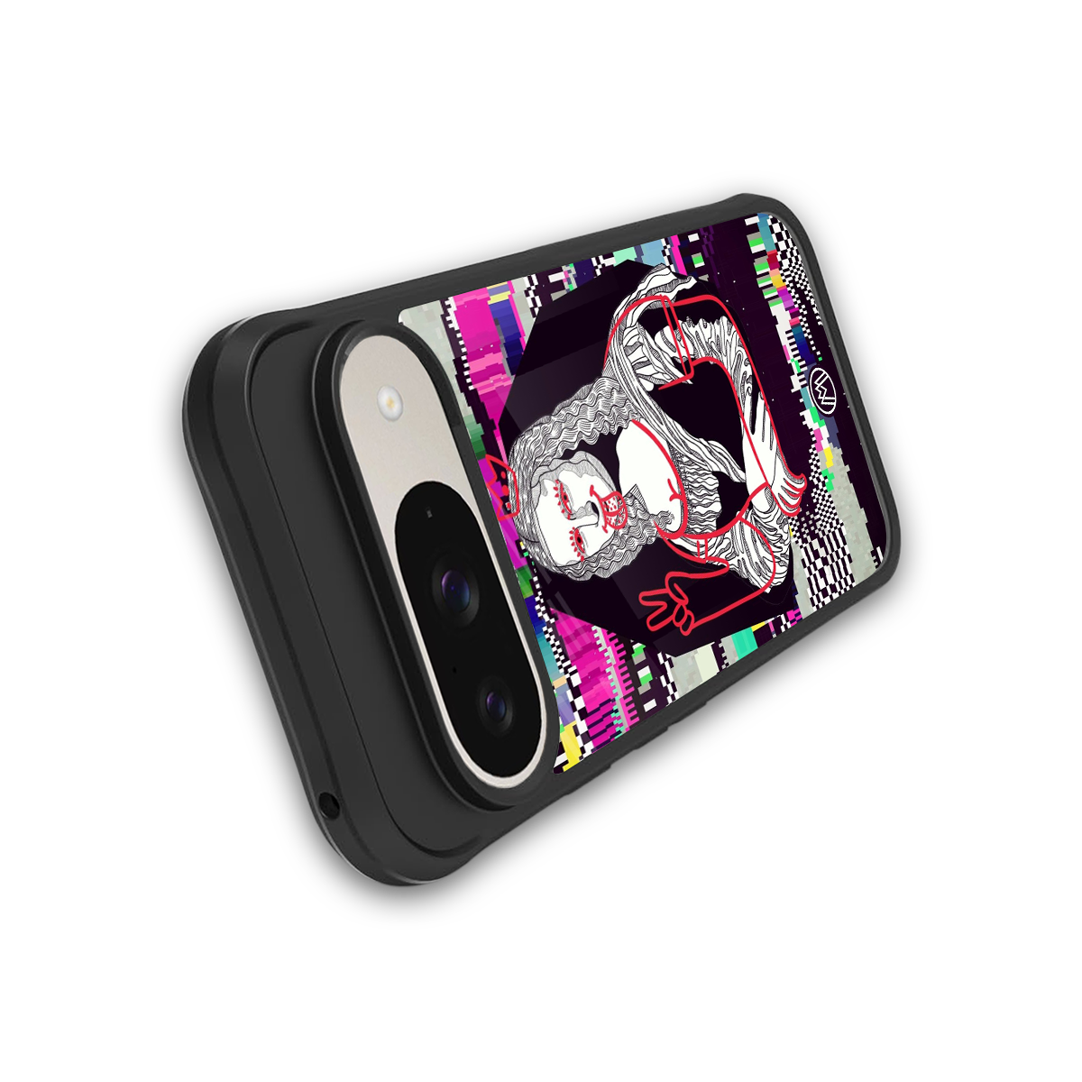 mona remix back phone cover | glass case for google pixel 9
