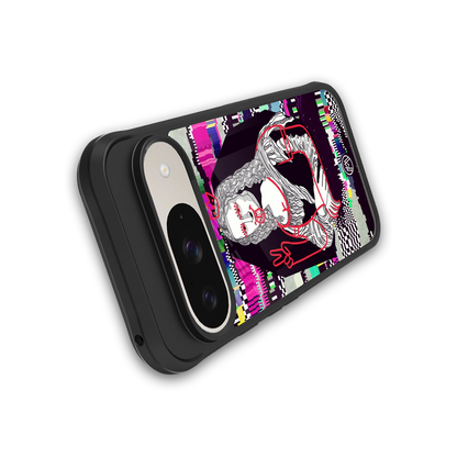 mona remix back phone cover | glass case for google pixel 9