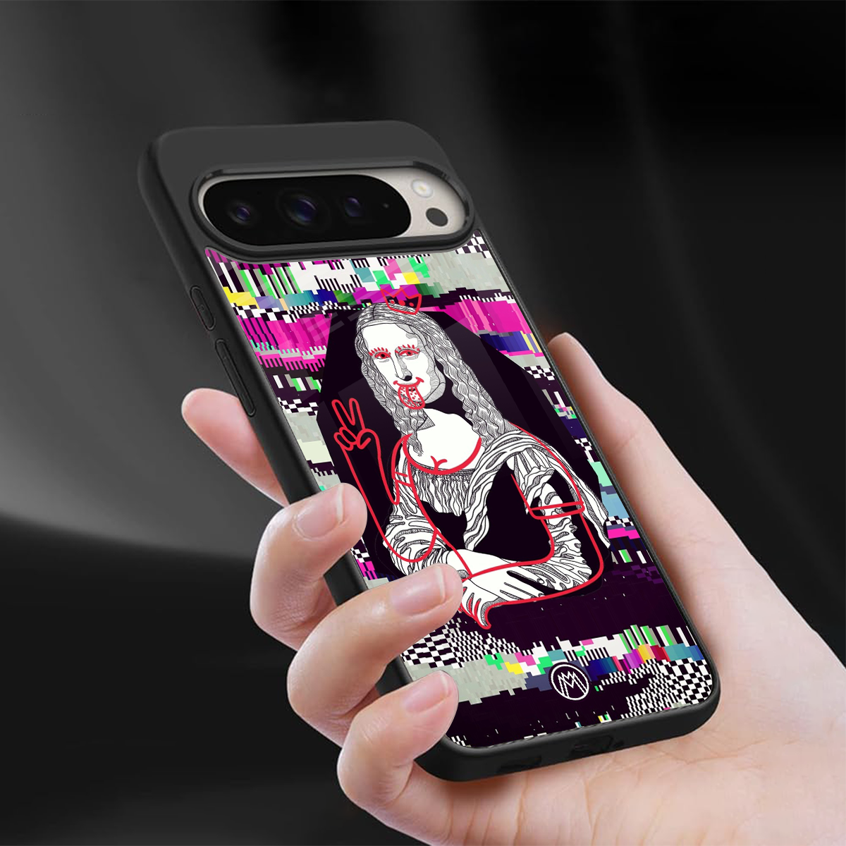 mona remix back phone cover | glass case for google pixel 9 pro